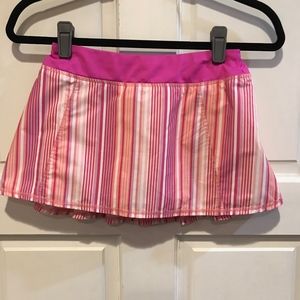 Gymboree Gymgo 10-12 Pink Orange Stripe Skort
